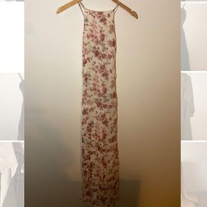 Reformation open back long flora dress. Size S